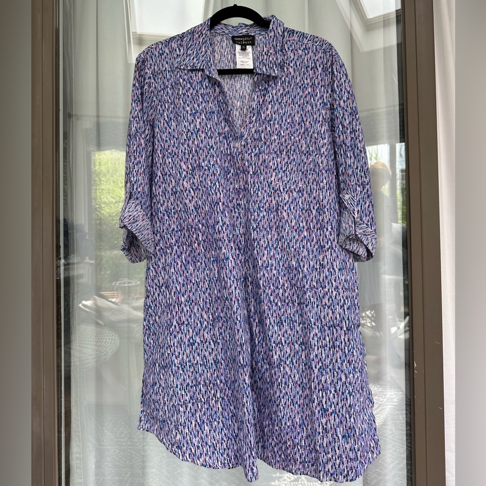 NWOT Miraclesuit x Talbots Patterned Cover Up